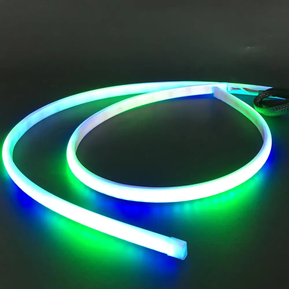 
App control led rgb drl strips made by jiujiang misun 