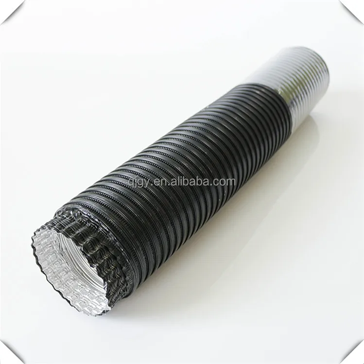 Commercial aluminum flex pipe 8x25ft fire resistant aluminum flexible duc Semi-Rigid Flexible Duct home ventilation