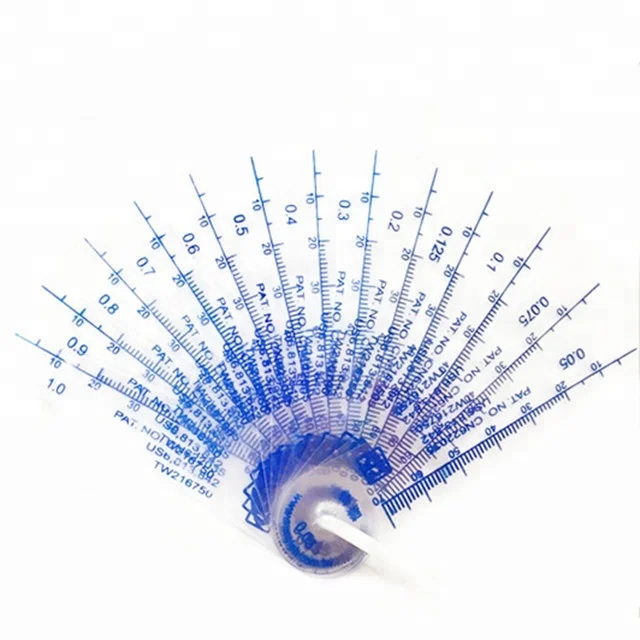 19 шт./компл. 0,02 до 1,50 мм производитель поставщик Пластиковый прибор для измерения толщины для ЖК-дисплей измерения зазора