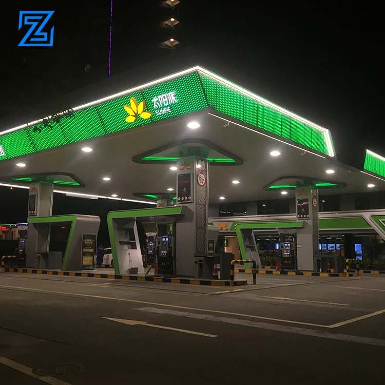 Fuel dispensing equipment petrol station steel structure signboard petrol stations