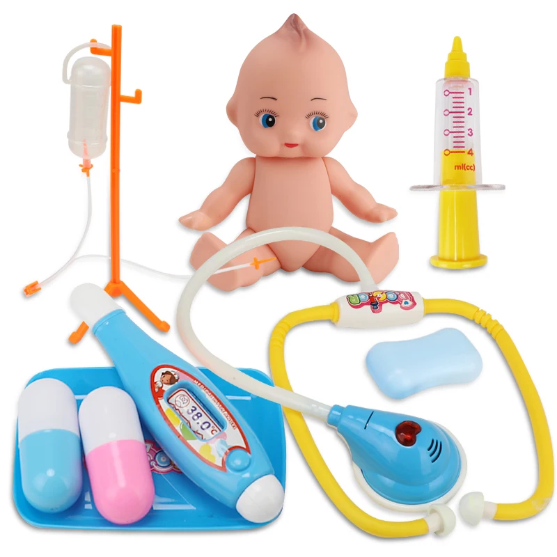XST Kids Pretend Play Doctor Toy Kit Medical Display Trolley Case Doctor Set Toy