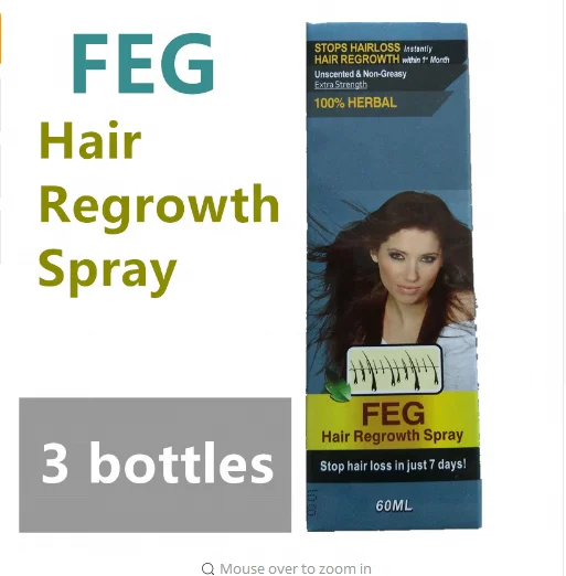 
Private Label Hair Loss Treatment FEG hair regrowth spray 60ml 