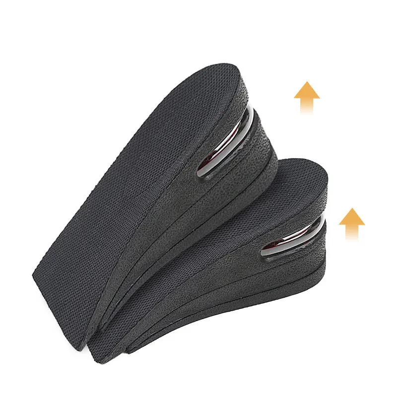 PU High Quality Height Elevator Shoe Increase Boots Inserts  Height Increase Half Shoe Insole For Shoes