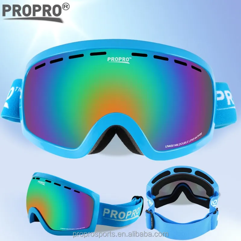 Wholesale propro snow goggles anti fog dual lenses ski goggles adult sports goggles