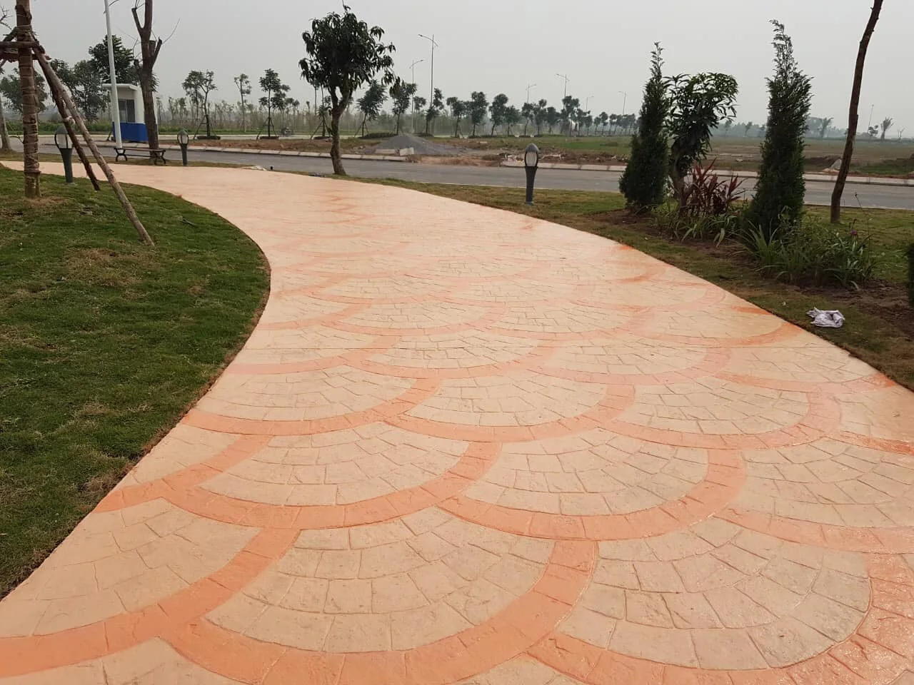 Ashlar Concrete Stamp Set GlobMarble Slate Texture Imprint Stamp Mats