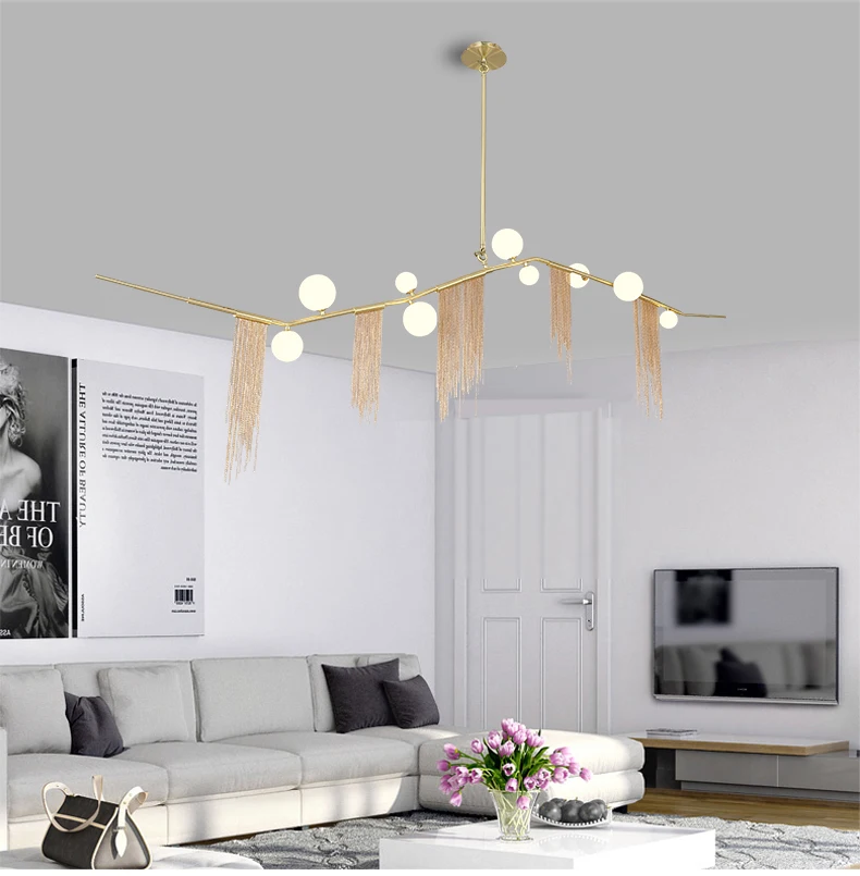 
Multi Fitting Pendant Light Glass Ball for Shopping Mall 