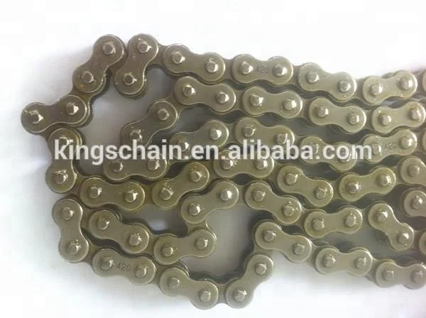 
CD70 motorcyclcle parts 40mn steel natural color 4 riveted 420-104L motorcycle chain 