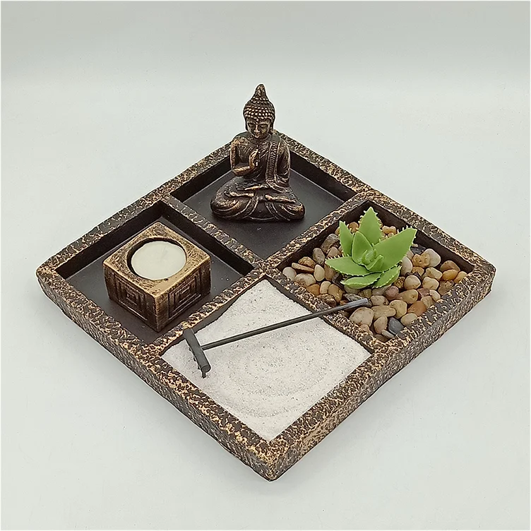 
Wholesale tiny thai buddha statues art buddha statues with candle holder zen garden 