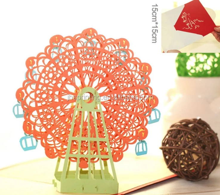 2017 Wholesale 3d Pop Up Happy Birthday Greeting Card Xiamen