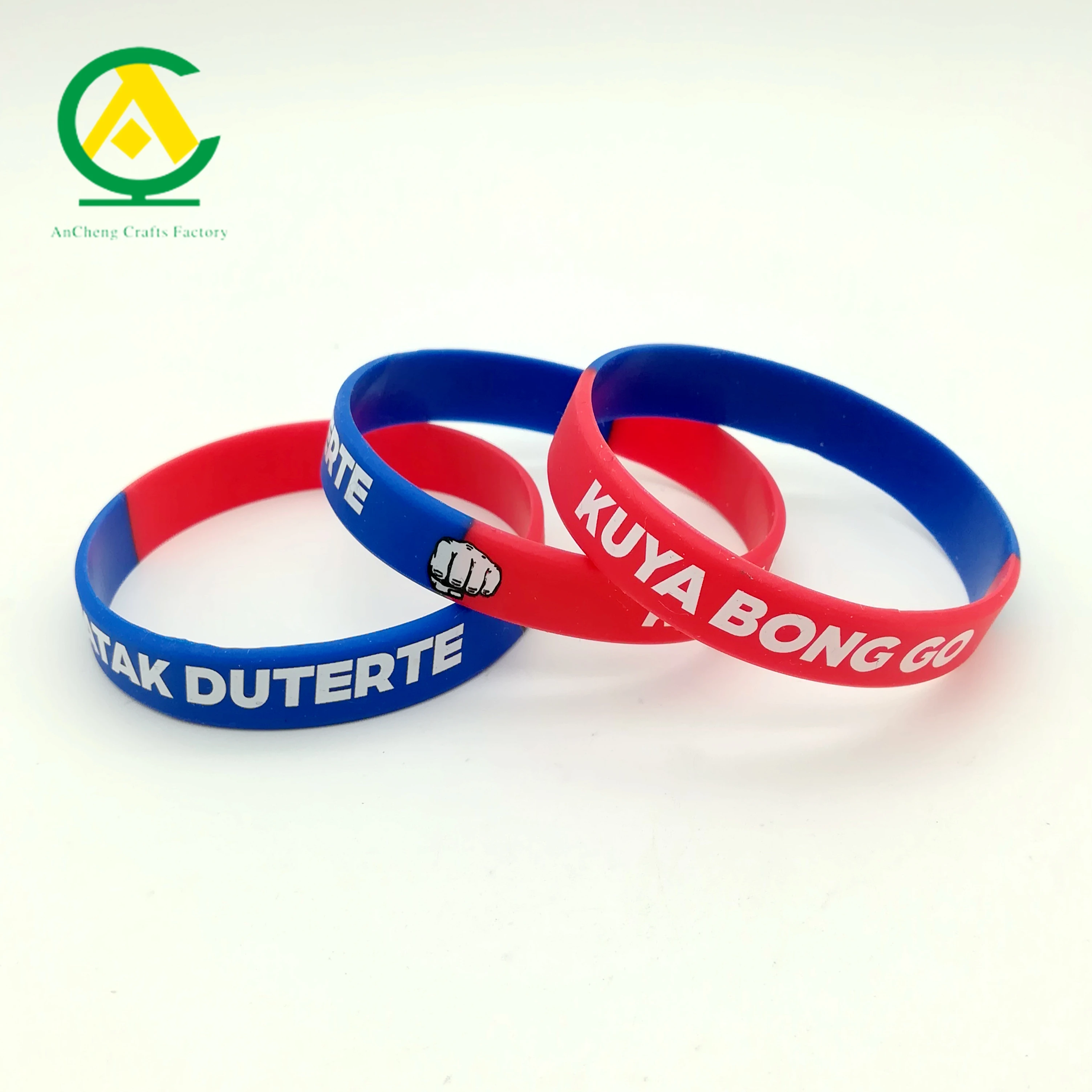 Fashion Country flags Silicone Bracelet Wristband Cheap Price philippine election Kuya fist go