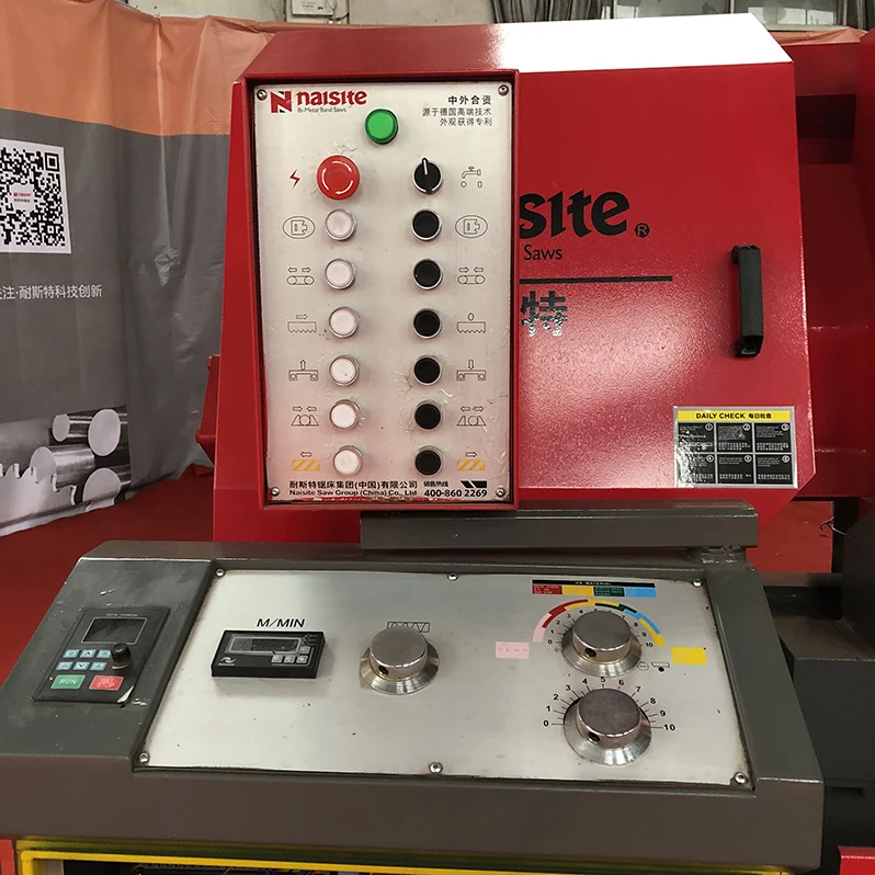 NST-9050 вертикальный токарный станок с Heavy Duty Рабочий стол металлическая пила для резки ленточная пила для резки