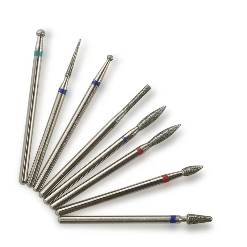 8 Type Diamond Milling Nail Cutter Electric Nail Drill Bit For Manicure Pedicure Drill Bits Accessories Nail Drill