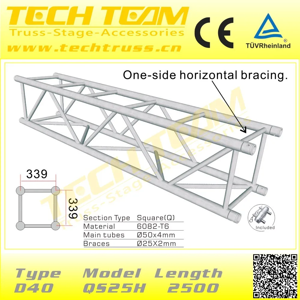 
 высокое качество 400мм * 400мм алюминий сценического освещения площади патрубком фермы, сцена алюминиевая ферма  