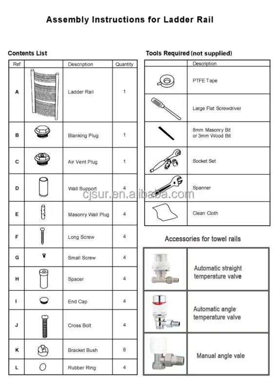 installation curved towel rails4