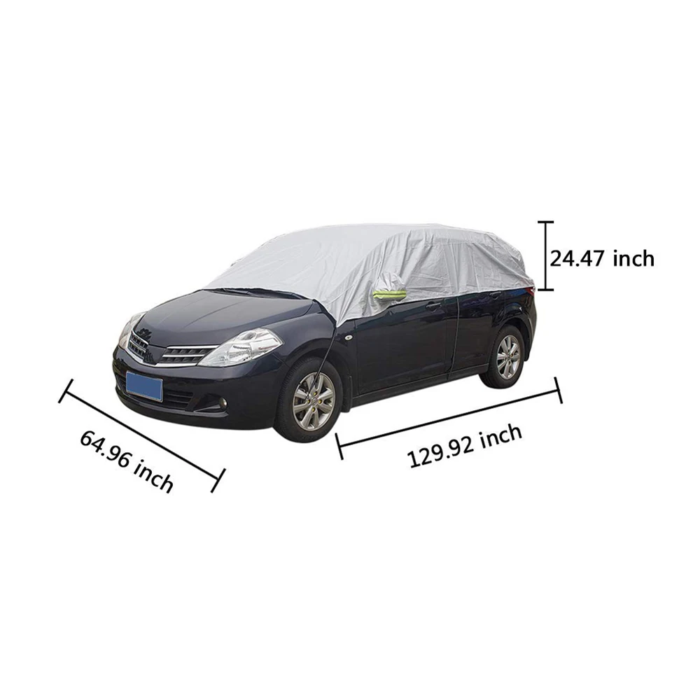Polyester Half Car Cover  Sun Shade Car Top Cover
