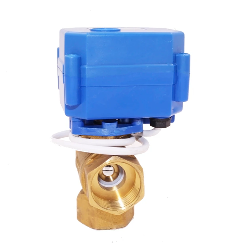
Spike Motor Auto Water ON OFF 3 Way Motorized Automatic Ball Flow Mixing Valve with ADC 24V Motor Motorised Actuator 