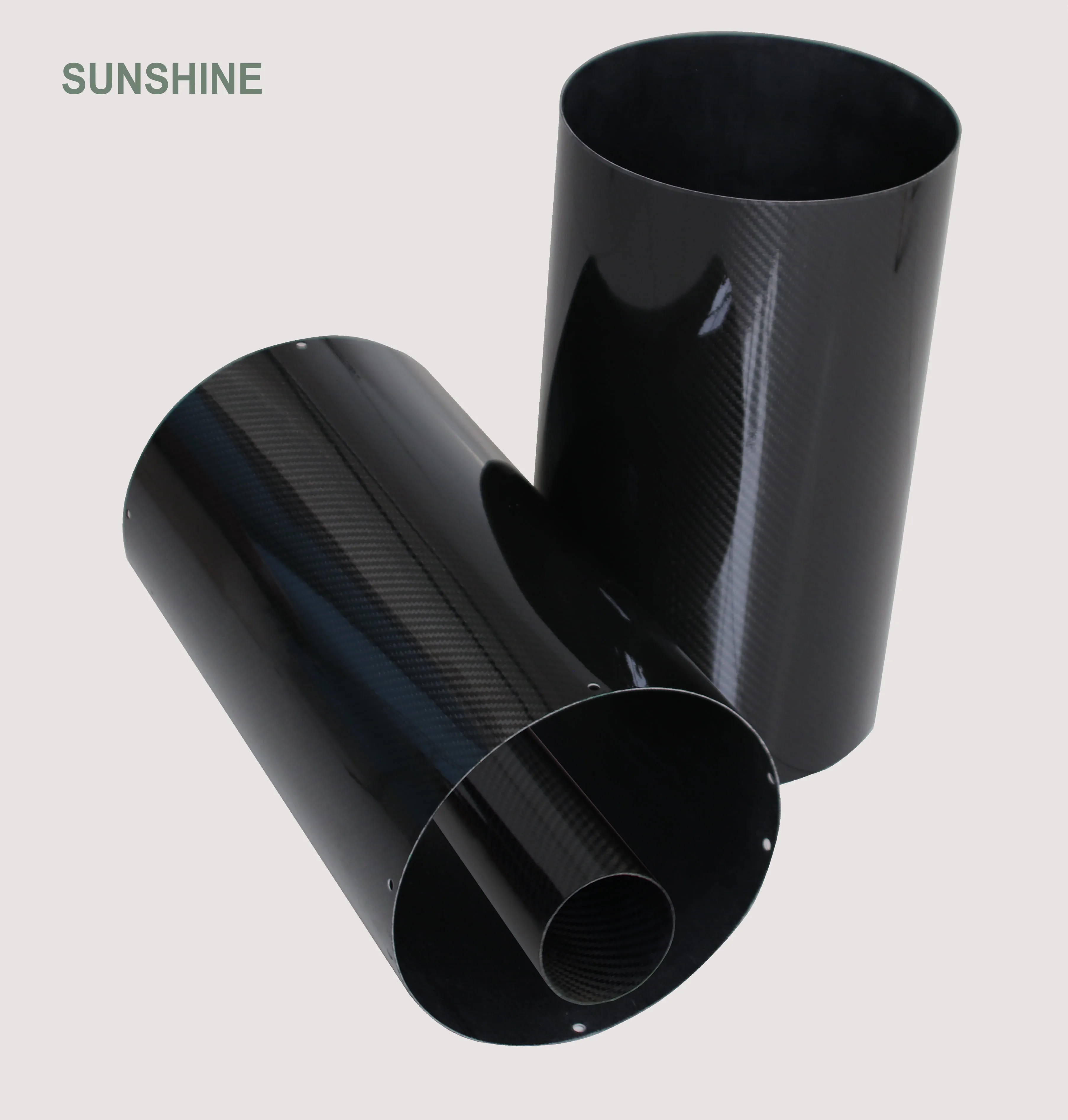 Big 3k carbon fiber tubes with drilled holes