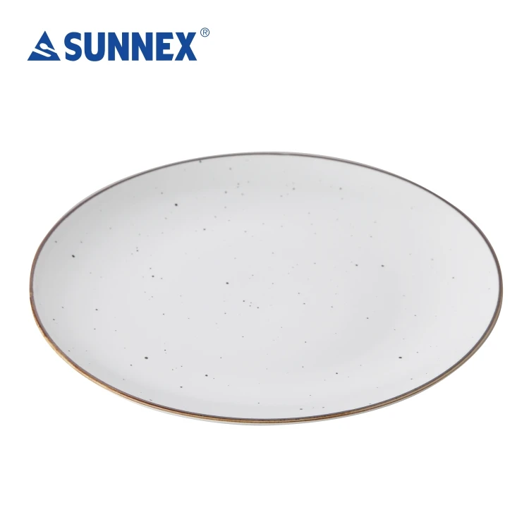 SUNNEX 2022 Hot sale High Quality Multi Size All Set Pure White Simple Luxury  Porcelain Plates  Party Handmade Wedding  Hotel
