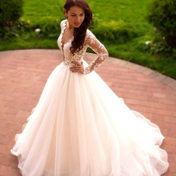 2021 Robe de mariage Sexy Ball Gown Bridal Dresses Cheap Wedding Gowns A-line Wedding Dresses Vestido de novia