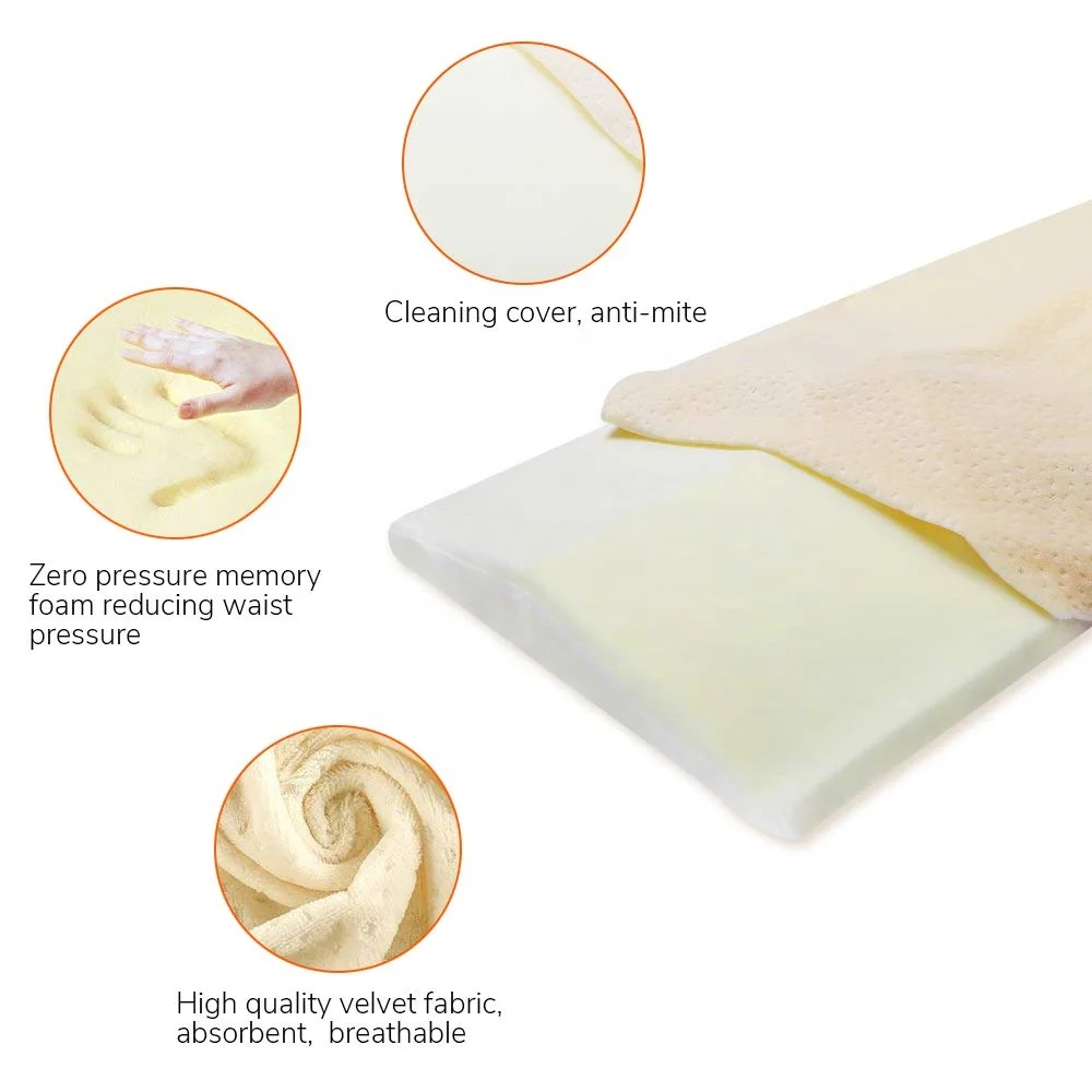 
Lumbar Pillow for Sleeping Memory Foam Back Pain Support Lower Back Cushion in Bed Waist Support Cushion Pregnant Woman 