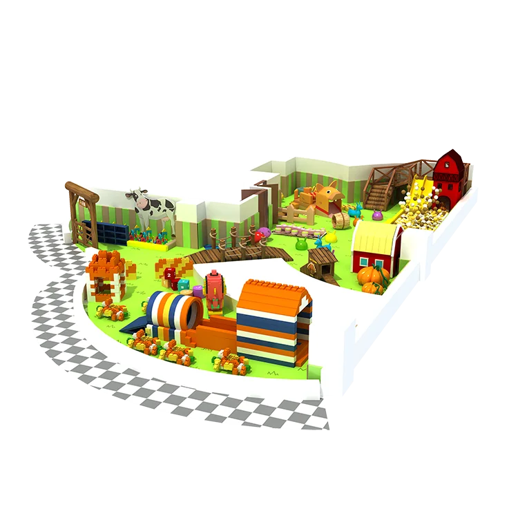 Commercial climbing blocks ball pit large kids adult kids play game  exciting slides softplay indoor playgrounds