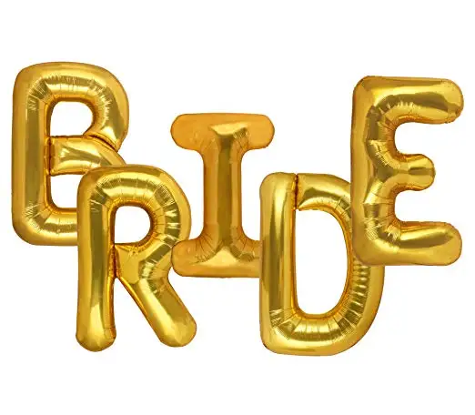 16 Inch Bright Gold Foil letter Balloons for  Party Decoration