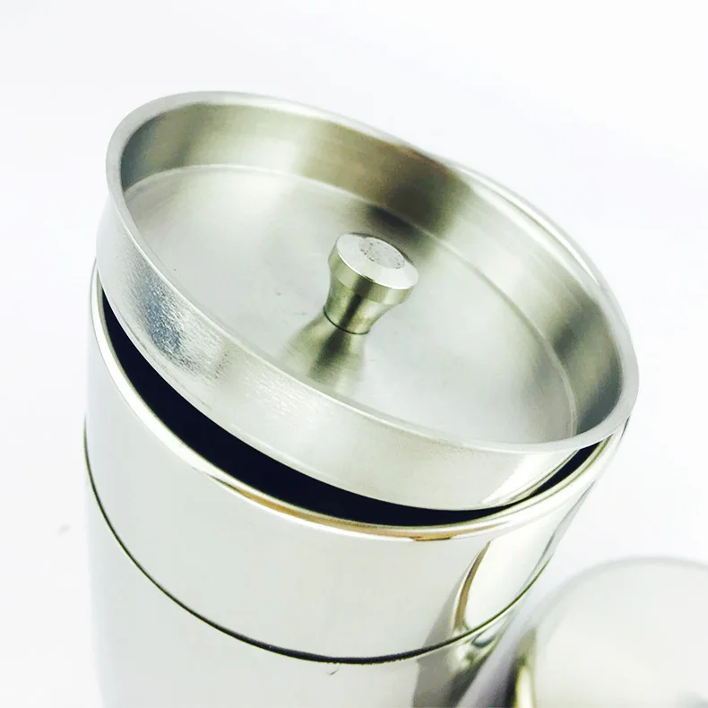 
EU DEU kitchen coffee accessories tools stainless steel metal coffee canister 