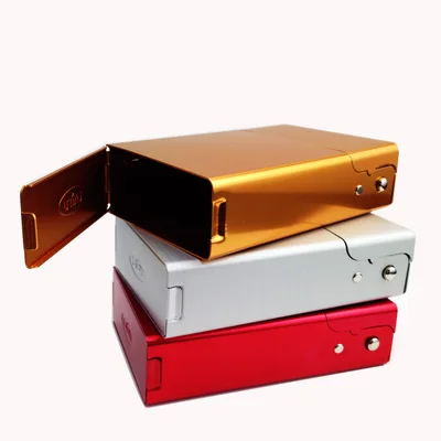 Fancy Fashion Pack Cover Cigarette Case / Metal Aluminum Cigarette Case Box