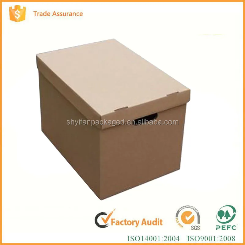 Оптовый заказ упаковка гофрированной бумаги, движущихся в поле с ручкой