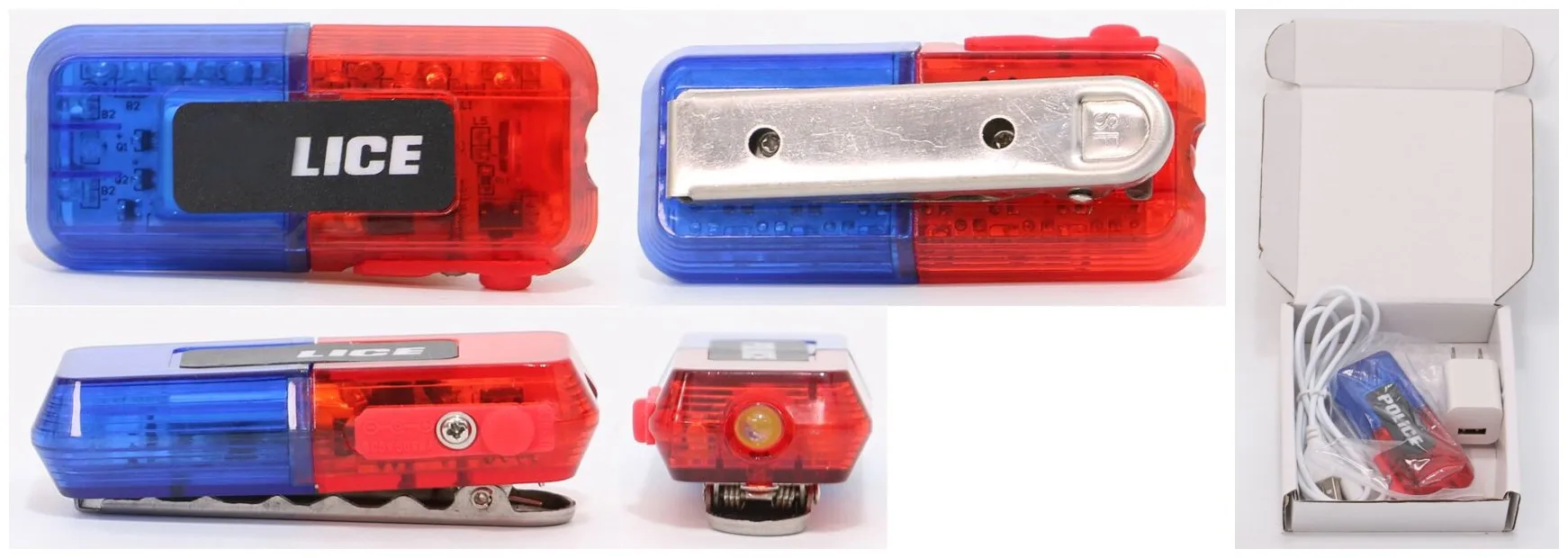 IP68 waterproof chargeable LED shoulder light police light emergency warning light M117