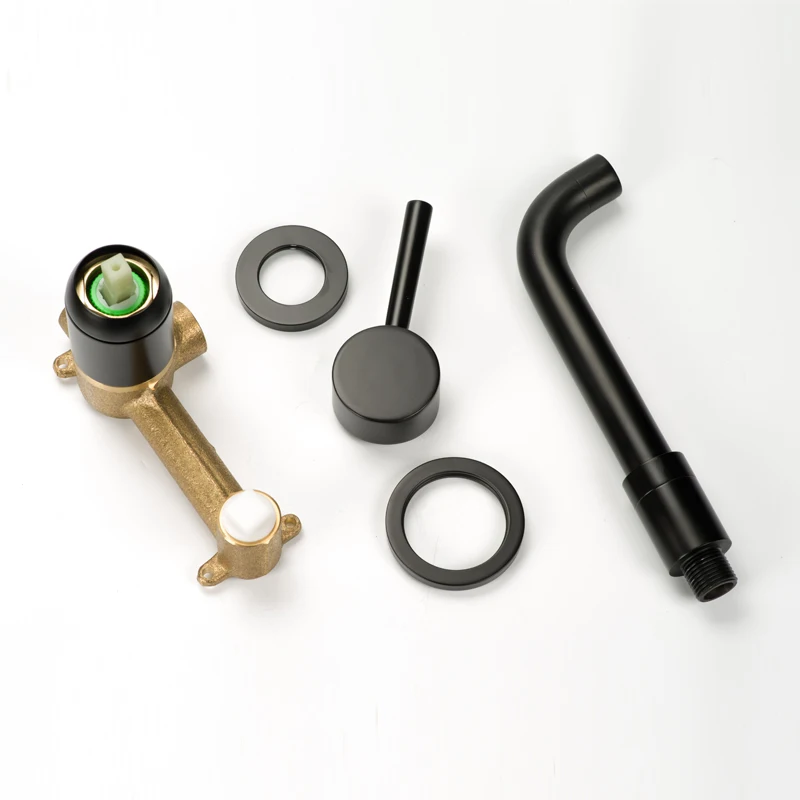 SM23078 New Modern Style Black Brass bath wash hand basin sink mixer tap shower faucet