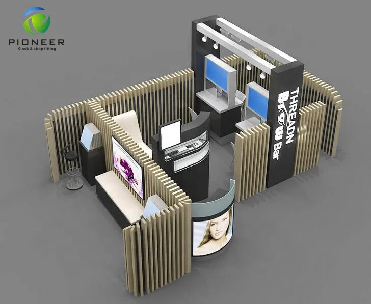 
Top Sale Eyebrow Threading Kiosk Decoration Eyebrow Shop Kiosk Idea For Sale 