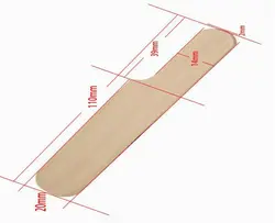Disposable Wooden tongue depressor/wooden body Waxing  Spatula