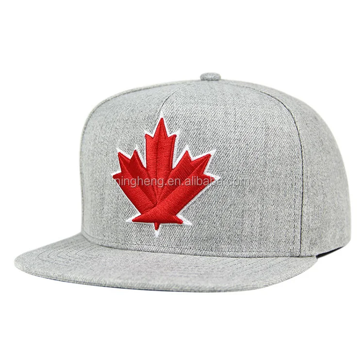 High quality 5 panel a frame custom palm leaf weed logo waterproof flat bill brim snapback hats for men