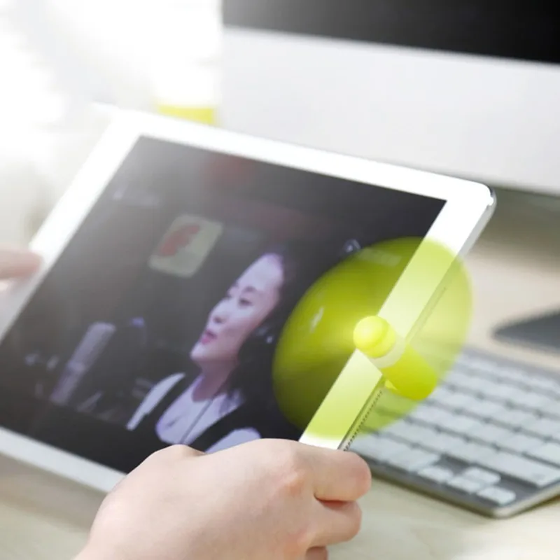 New arrival Summer Hot 2 in 1 Mini USB Fan Portable Fan for Mobile Phone Computer Power bank Air Cooling Fan with iPhone Plug