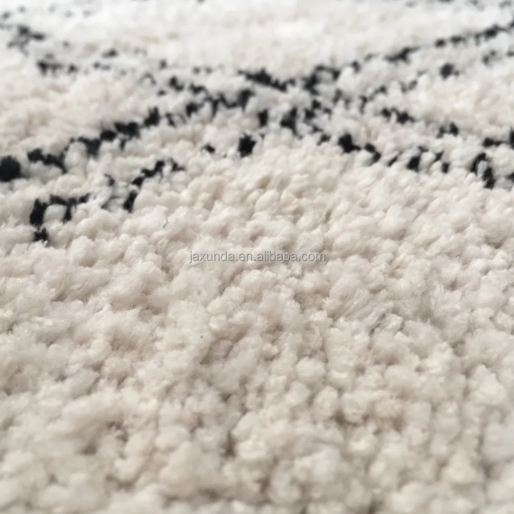 
Hot sales modern design long pile microfiber moroccan rug vintage 