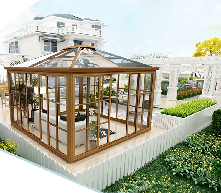 Double glazing coupler alloy designed glass house