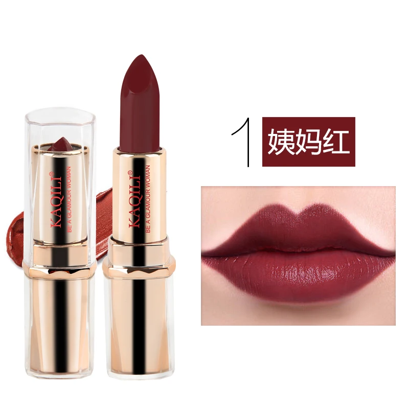 Private label cheap high pigment rose gold woman metallic lipstick pen