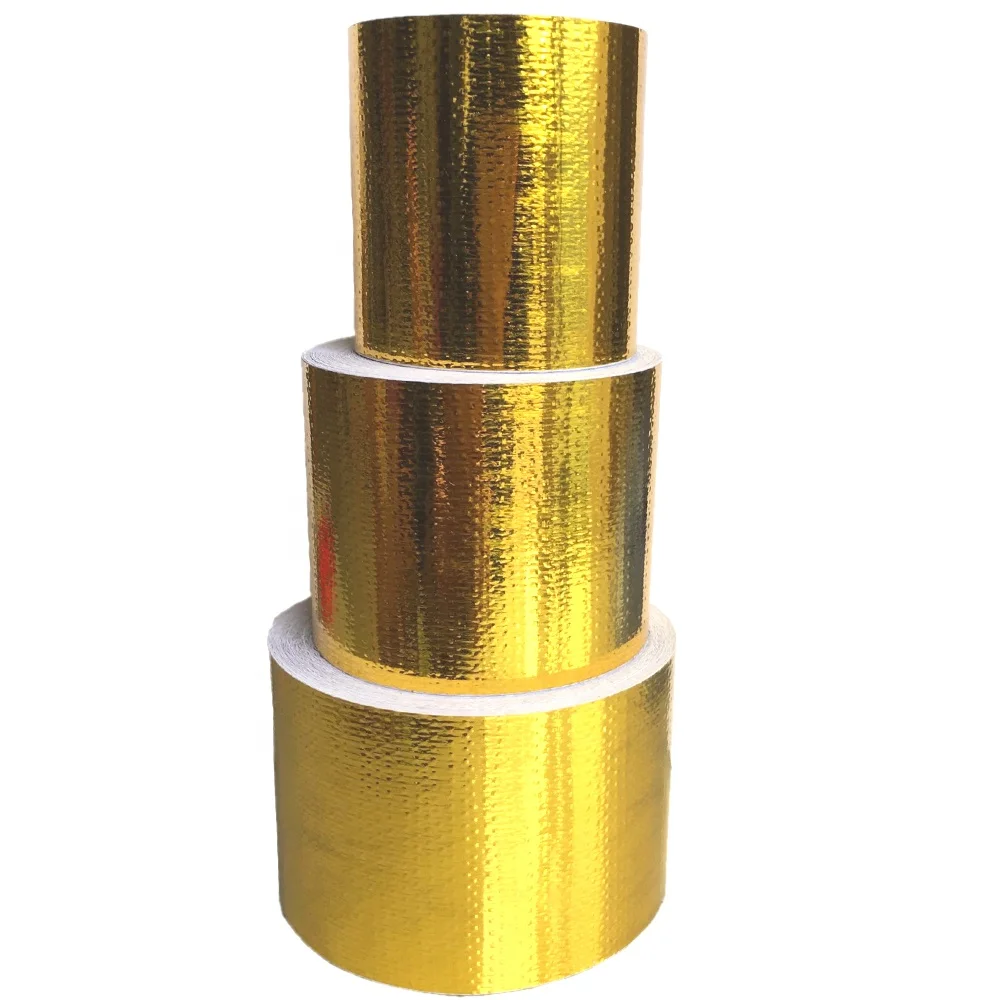 Accept OEM Self Adhesive Thermo-shield Reflective Heat Shield Heatshield Tape Wrapping Roll