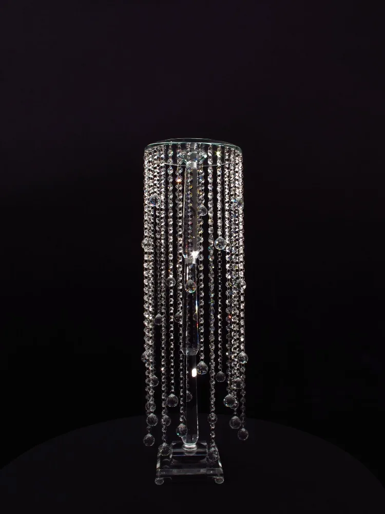 crystal wedding beads with flower stand for wedding decoration