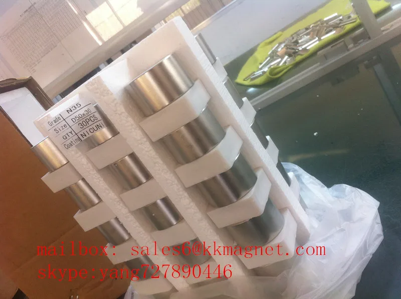 Magnit Neodimovy большой цилиндр постоянного генератора неодимовый N38, N40, N42, N45, N48, N50, N52