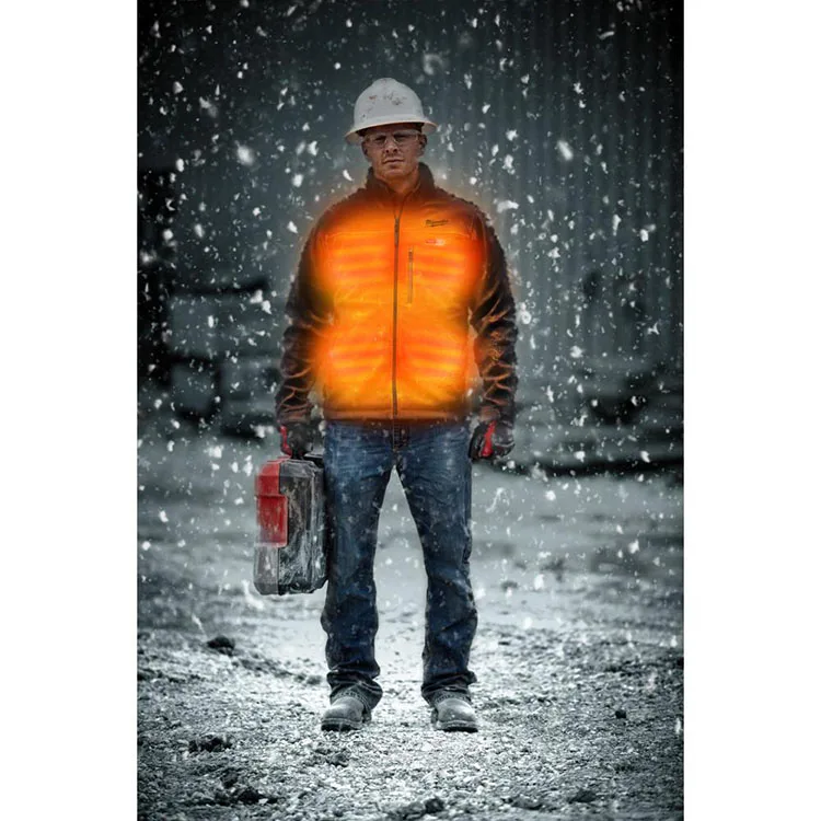 Breathable Customized Light Weight Waterproof Insulated Mens Rechargeable Heated Jacket With Battery Pack