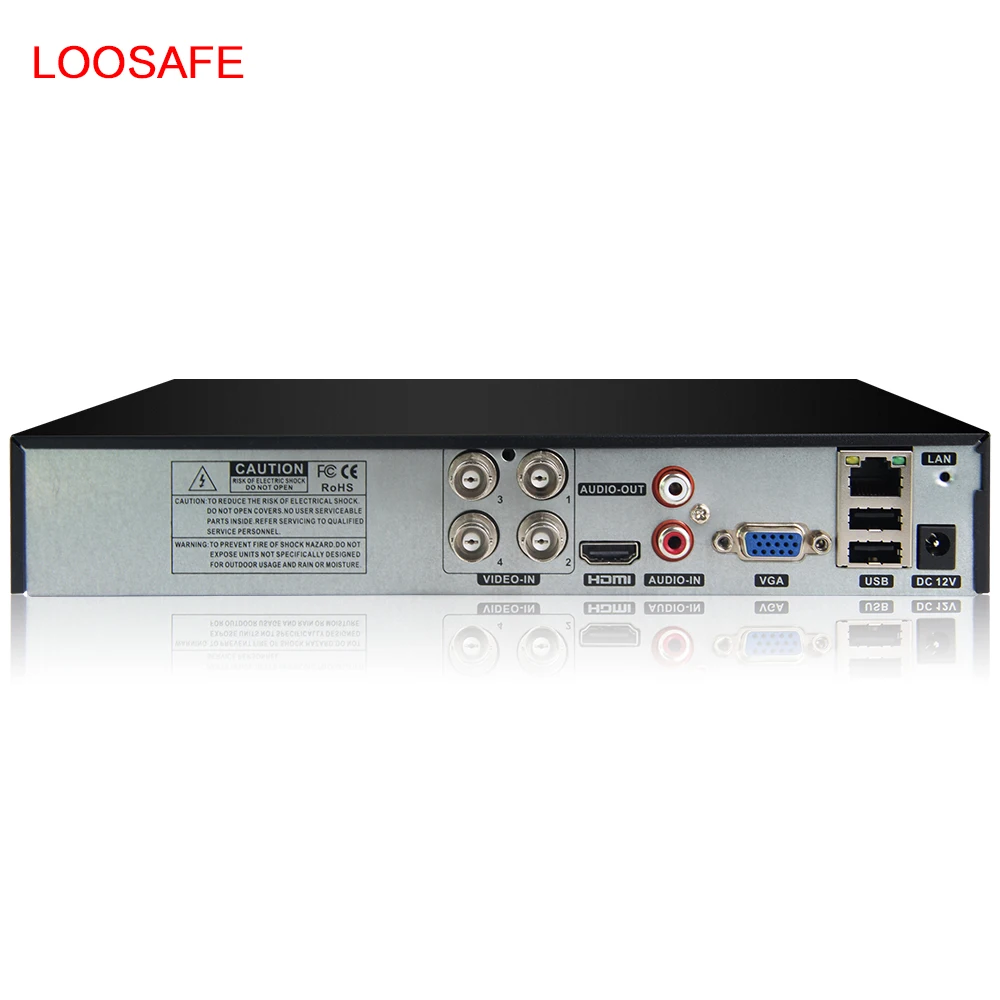 LOOSAFE CCTV 4CH1080P AHD Kit P2P camera analog  H. 264 DVR Video surveillance camera system Waterproof Outdoor