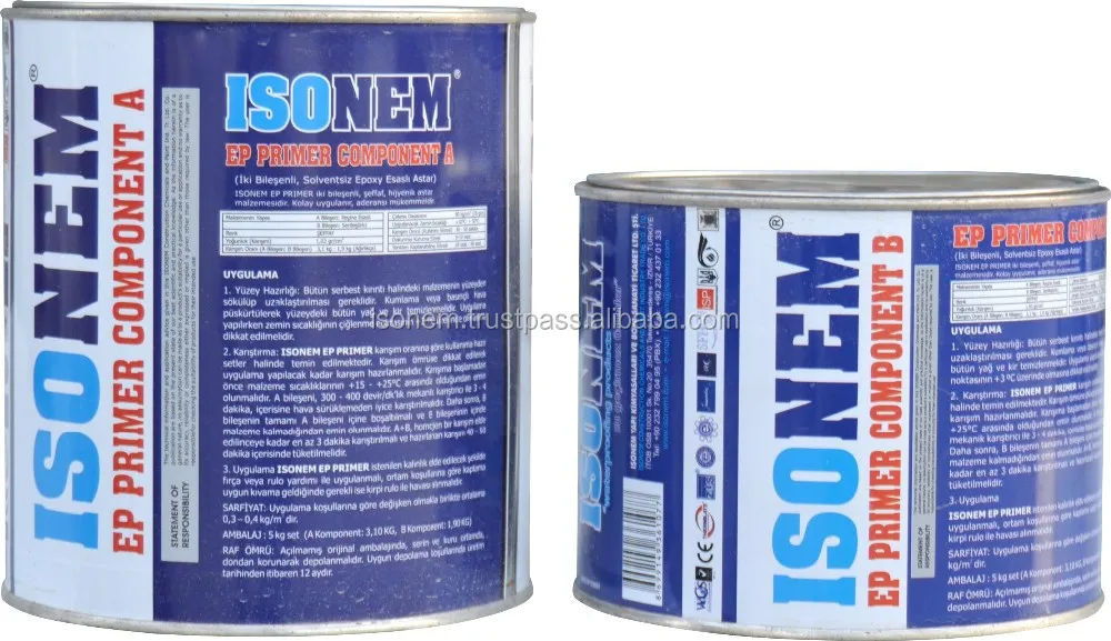 ISONEM EP PRIMER-Epoxy Resin Based Primer for Concrete General Purpose before Epoxy or Polyurethane Floor Coating