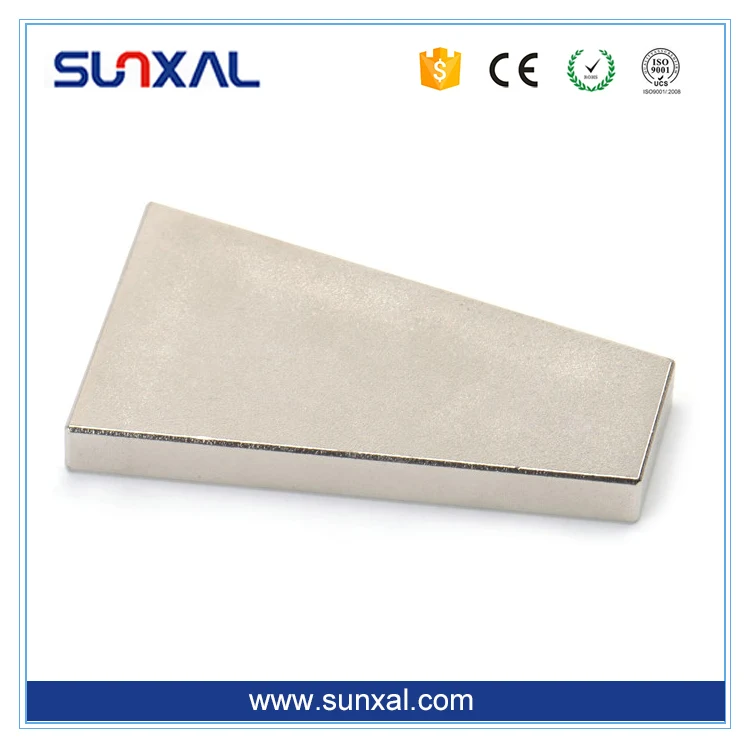 
N42 Strong Trapezoid Neodymium Magnet For Wind Turbine Generators 