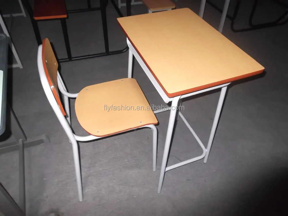 
School tables and chairs,Fixed Single Student Desk&Chair,School Furniture SF-79S 