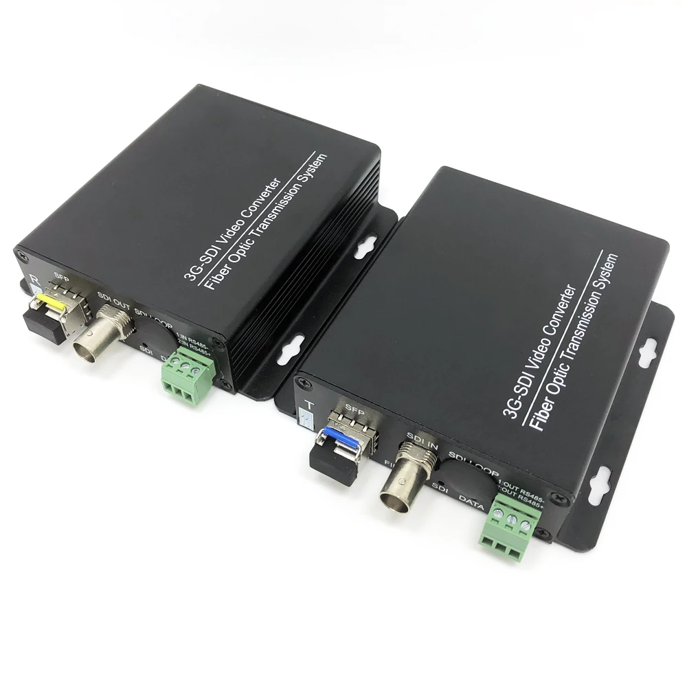 SD-SDI/HD-SDI/3G-SDI video over 1 single core fiber optic converter hd-sdi video transmitter