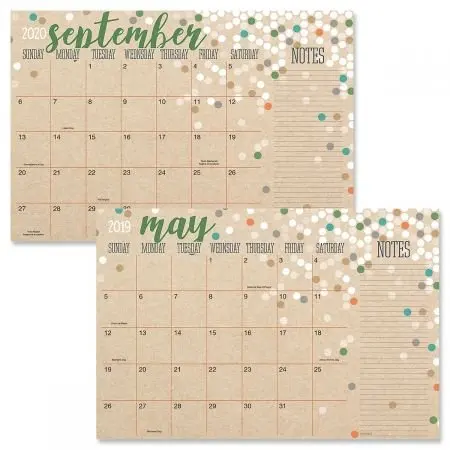 Kraft Paper Customize Desk Calendar Memo Pad Planner