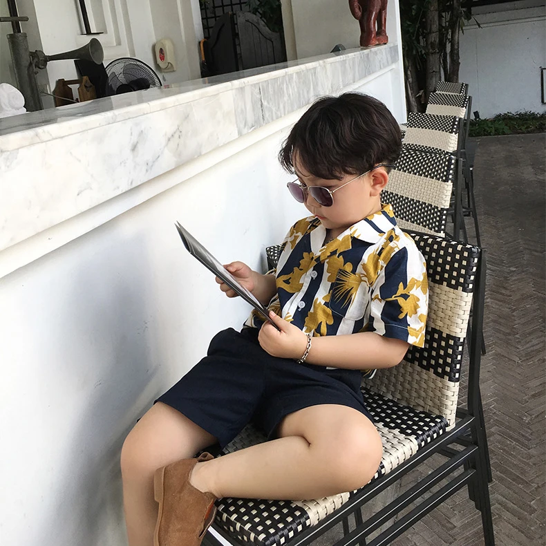 
2021 OEM Hot Selling Beachwear Kids Shirts Children Fashion Shirts For Boys Wholesale 