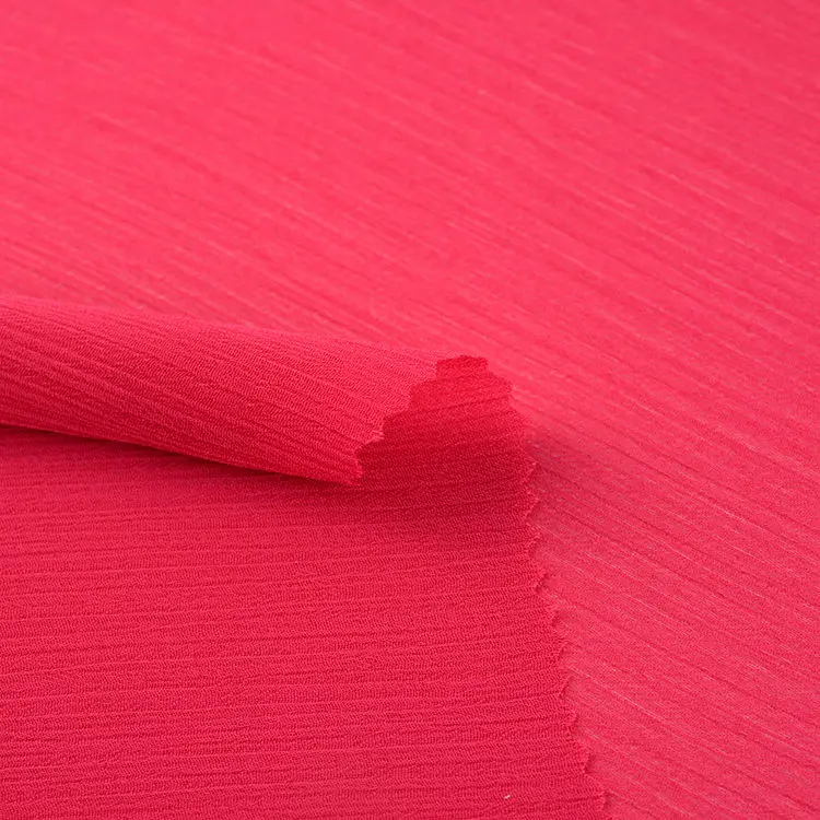 
Wholesale Fashion Crepe Chiffon Dubai Bubble Chiffon Fabric Rolls 